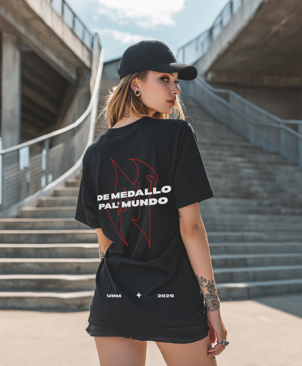 Camiseta con medalla de Pal Mundo